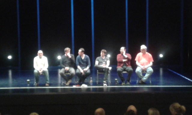 Director and cast take questions after the performance